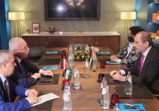 لقاءوزير الخارجية رياض المالكي بنظيره الأردني على هامش مؤتمر الأونروا