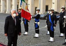 الرئيس محمود عباس في إيطاليا