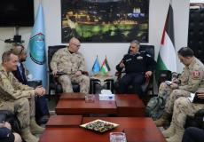 اجتماع اللواء يوسف الحلو مع مدير عمليات القوات المسلحة الكندية في رام الله