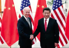 صورة أرشيفية للقاء سابق تجمع الزعيمين الأمريكي جو بايدن والصيني شي جين بينغ "Getty Images"