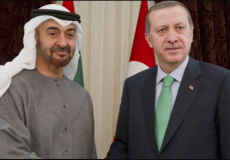 الرئي التركي رجب طيب أردوغان وولي عهد أبو ظبي محمد بن زايد - صورة ارشيفية