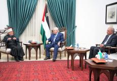 الرئيس محمود عباس يستقبل مفتي القدس محمد حسين