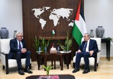 محمد اشتية التقى تور وينسلاند في رام الله