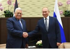 الرئيس عباس خلال لقاء بوتين في سوتشي