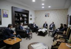 جبريل الرجوب خلال لقاء سفراء أمريكا اللاتينية