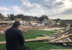 الاحتلال يجرف أرضا زراعية في النبي الياس شرق قلقيلية