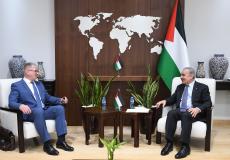 لقاء محمد اشتية بمدير مكتب سجل الأمم المتحدة للأضرار الناتجة عن الجدار