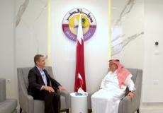 السفير محمد العمادي يستقبل توماس وايت