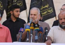 من وقفة الجهاد الإسلامي أمام المندوب السامي بغزة