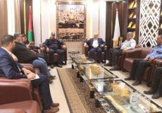 مراسم الاتفاق بين بلدية النصيرات وشركة توزيع الكهرباء والشرطة