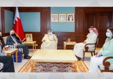 وزير خارجية البحرين مع القائم بأعمال السفارة الإسرائيلية لدى المنامة