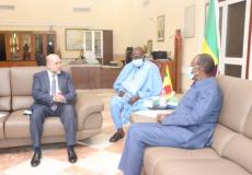 قاضي قضاة فسطين خلال لقاءه عدد من الشخصيات في مالي