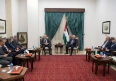 لقاء الرئيس عباس بلجنة مخيم اليرموك لإعادة الإعمار