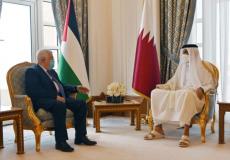 الرئيس محمود عباس يجتمع مع أمير قطر - أرشيفية