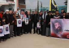 الجهاد تنظم وقفة إسناد للأسير هشام أبو هواش