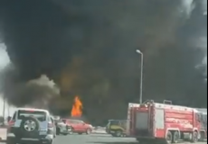 حريق أمغرة في الكويت