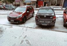 تساقط الثلوج على مدينة الإسكندرية