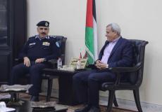 محافظ قلقيلية يلتقي مدير عام الشرطة اللواء يوسف الحلو