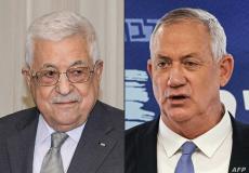 الرئيس محمود عباس ووزير الجيش الإسرائيلي بيني غانتس