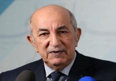 الرئيس الجزائري عبد المجيد تبون