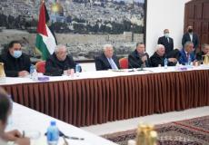 لقاء الرئيس عباس بوفد قيادة فتح في قطاع غزة