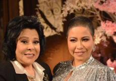 الفنانة شيرين عبد الوهاب واسعاد يونس