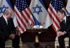 أنتوني بلينكن خلال لقائه نفتالي بينيت