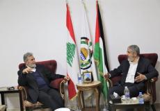 لقاء خالد مشعل وزياد النخالة في بيروت