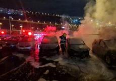 حريق في عدد من السيارات في مدينة حيفا