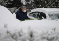شاهد العاصفة الثلجية في تركيا
