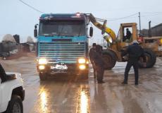 آثار المنخفض الجوي في غزة