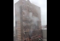 حريق مبنى سكني في نيويورك