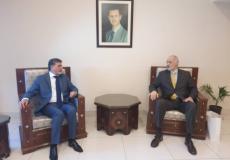السفير عبد الهادي يبحث مع نائب وزير الخارجية السوري آخر تطورات القضية الفلسطينية