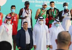 منتخب فلسطين يحرز برونزية غرب آسيا للطائرة الشاطئية