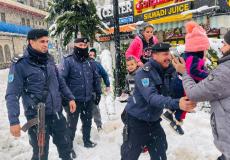 رام الله: الشرطة تقدم 172 مساعدة ومهمة خلال المنخفض الجوي