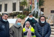 اشتية يقوم بجولة تفقدية في رام الله في ظل الأجواء السائدة