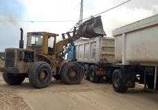 آثار المنخفض الجوي في غزة