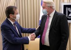 لقاء تور وينسلاند مع الرئيس الإسرائيلي