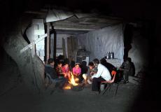 مواطنون من غزة خلال فصل الشتاء - ارشيف