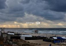 منخفض جوي يضرب طقس فلسطين - بحر غزة