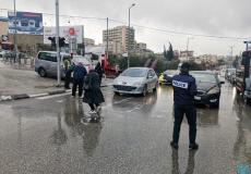 حالة الطرق بعد تساقط الثلوج والأمطار في محافظات الضفة