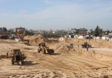 الآليات المصرية في مدينة دار مصر 3  شمال غزة - ارشيف