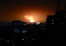 من قصف قطاع غزة ليلا