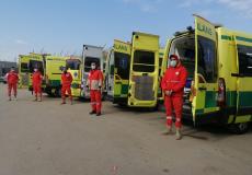 سيارات إسعاف إلى مخيمات اللاجئين الفلسطينيين في لبنان