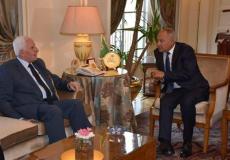 اجتماع عزام الأحمد وأحمد أبو الغيط في القاهرة