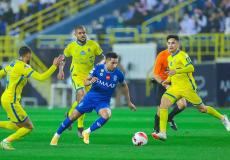 من مباراة الهلال والنصر اليوم