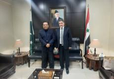 السفير عبد الهادي يلتقي سفيري جنوب أفريقيا والباكستان بدمشق