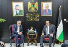 لقاء وزير الداخلية مع منسق الأمم المتحدة لعملية السلام