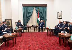 لقاء الرئيس عباس مع مبعوثي الرئيس التركي رجب طيب أردوغان