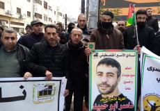 جبهة التحرير العربية تشارك في وقفة مساندة للأسرى بالخليل
